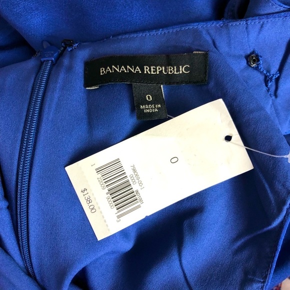 𝅺Banana republic Cascade satin ruffle front dress - Picture 7 of 11